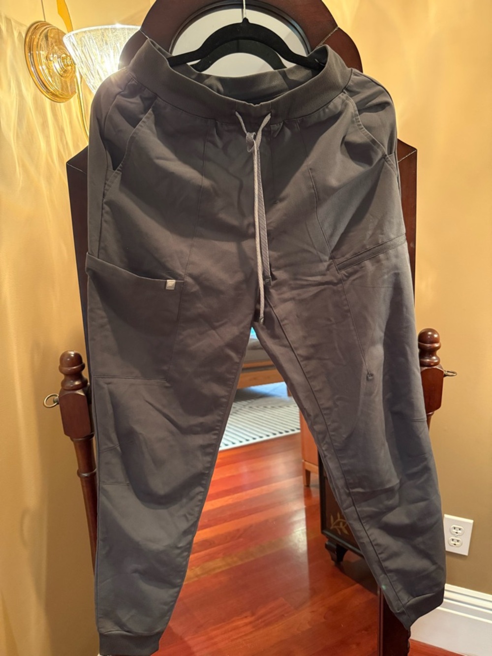 Fabletics Charcoal Gray Drawstring Joggers